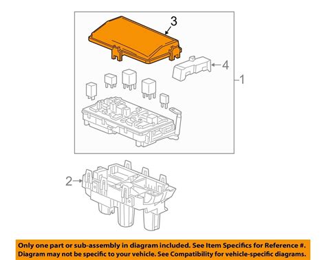 gm oem electrical-fuse relay box upper cover 2007 torrent|GM OEM Electrical.